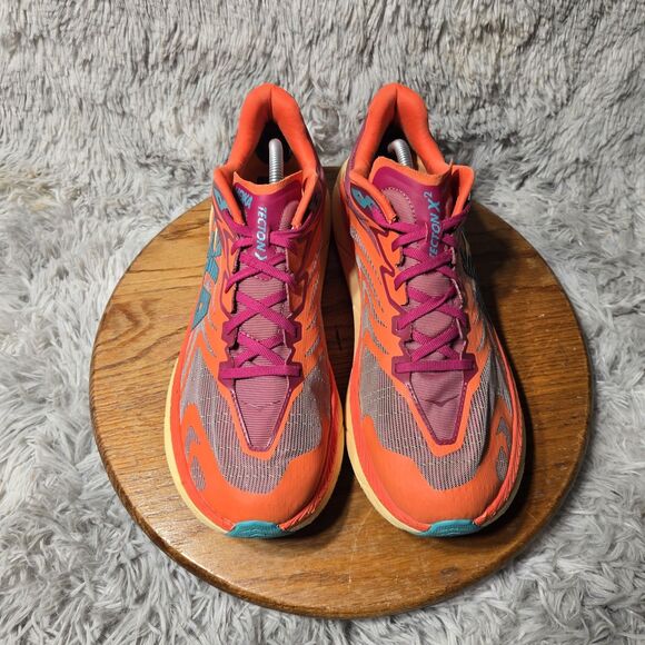 New Hoka One Tecton X 2 Mens Size 12D Running Shoes Cherries Jubilee Flame - Picture 3 of 11